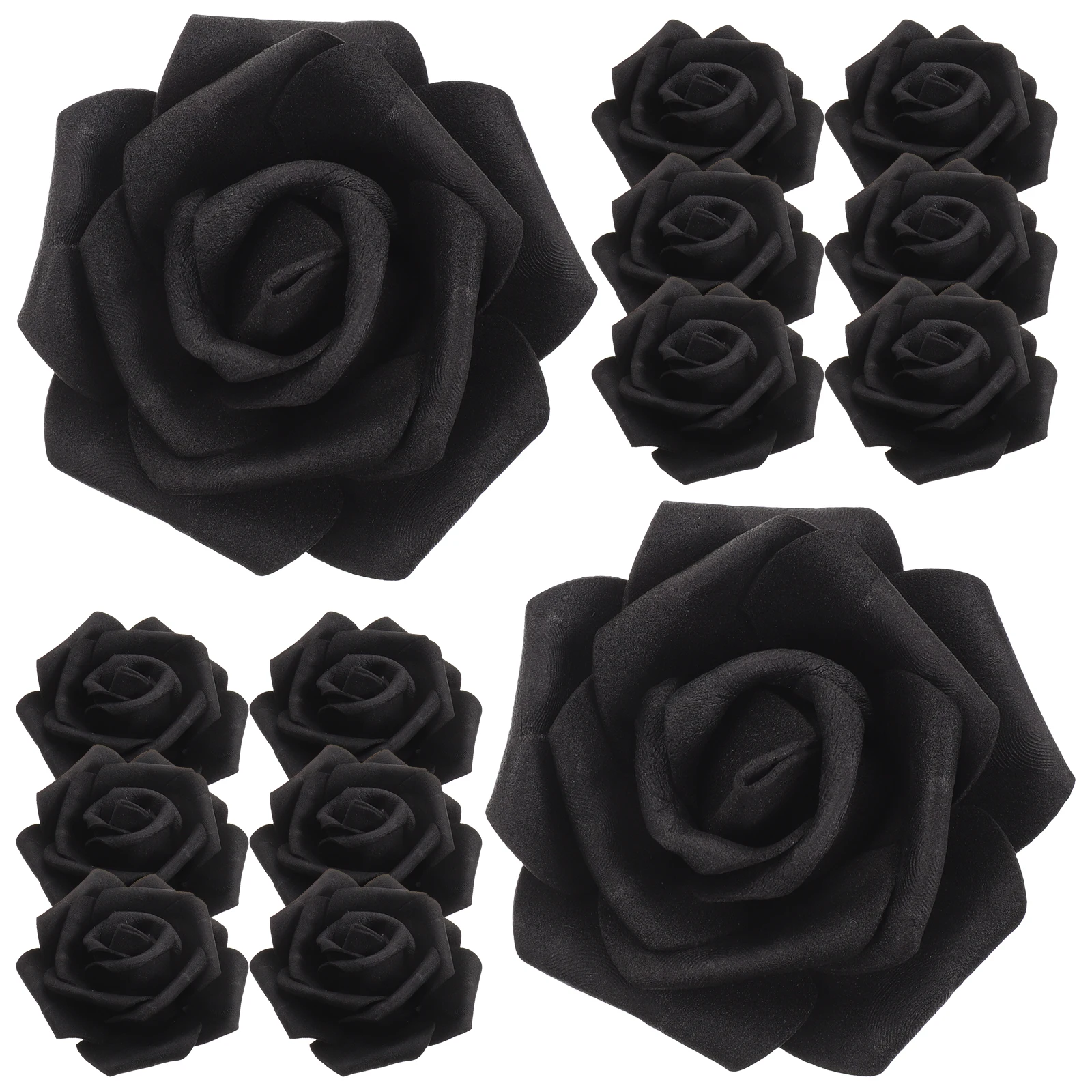 

100Pcs Artificial Rose Heads Faux Black Rose Head Decor for Wedding Christmas Birthday DIY Crafts Decoration Light Pink Flowers