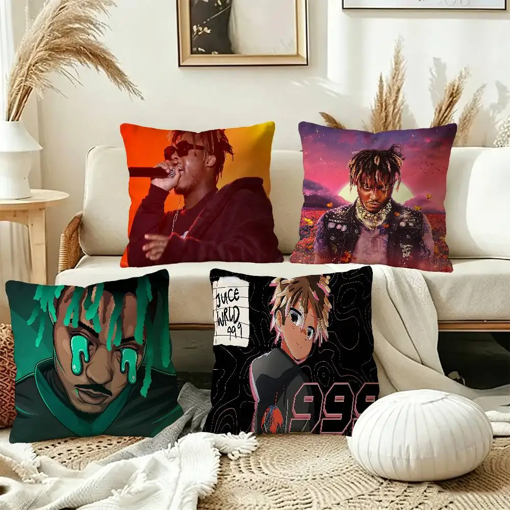 Cool Rapper J-Juice W-Wrld Cushion Cover Polyester Sofa Cushions Decorative Throw Pillows Home Decoration Pillowcover
