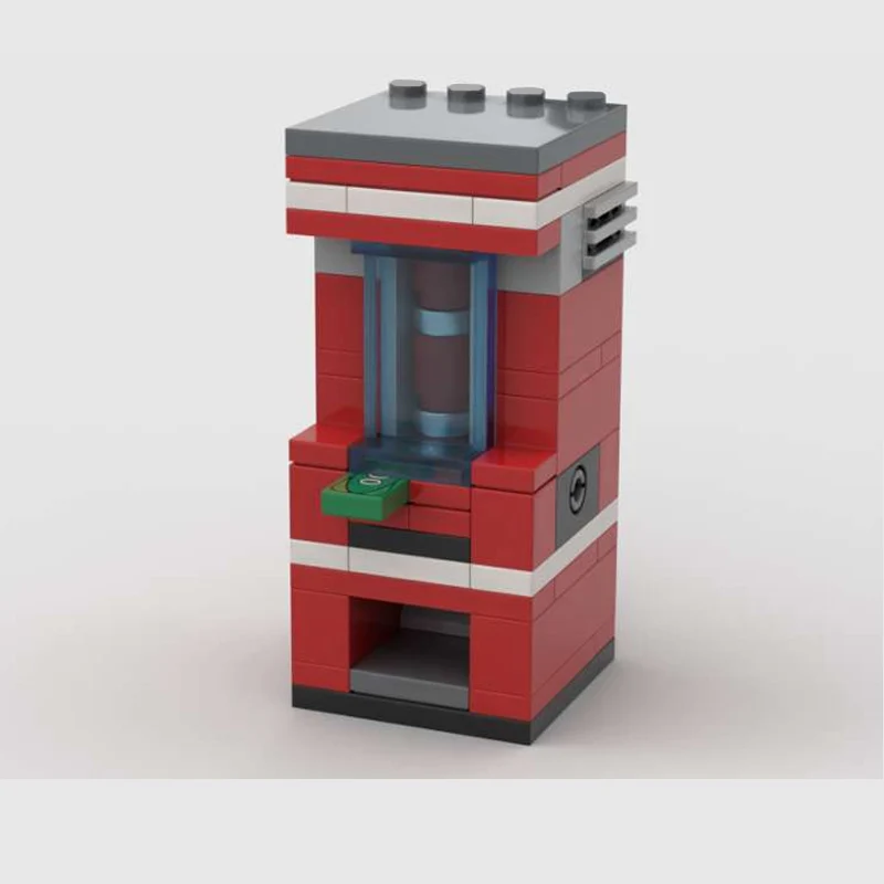 City Street View Model MOC Building Bricks Working Soda Machine Modular Technology Gifts Holiday Assemble Children Toys Suit
