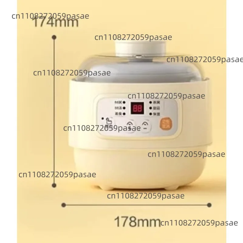 

Водонепроницаемая электрическая кастрюля DDZ-A08M3, мини-электрочайник для тушения, суповарка, бытовая, 0.8 л