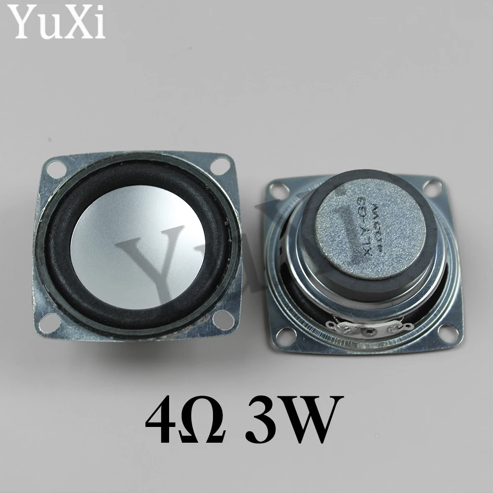 1Pc 4Ohm 5W Bluetooth Audio Radio Speaker External Magnetic Speaker Square  Full-frequency Loudspeaker 3W 4Ohm
