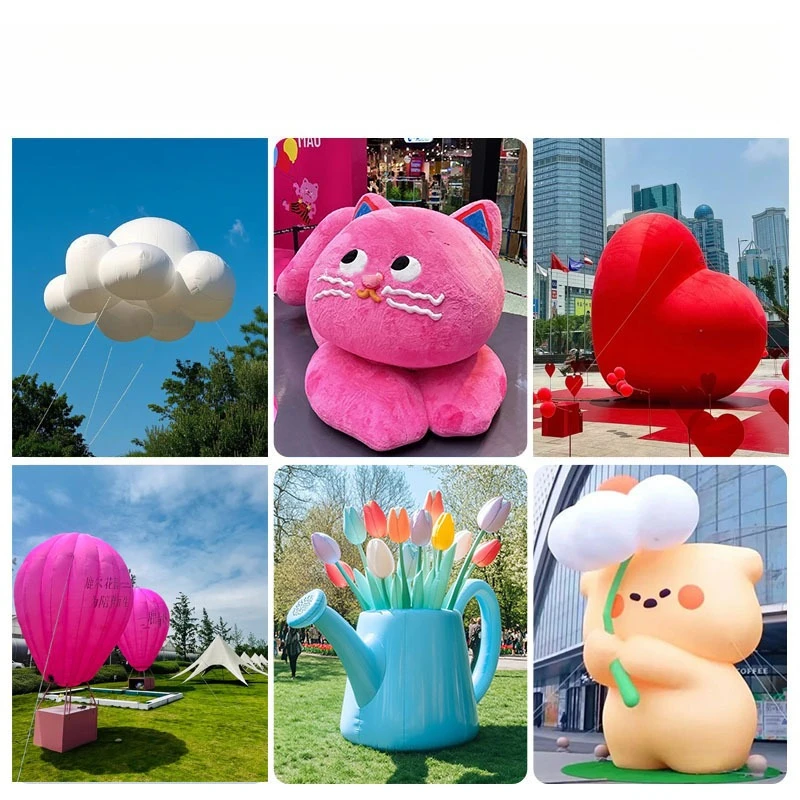 Lunar Air Model Mid-Autumn Festival Mooncake Rabbit Chang'e Simulation Inflatable Model Moon Earth PVC Closure Film
