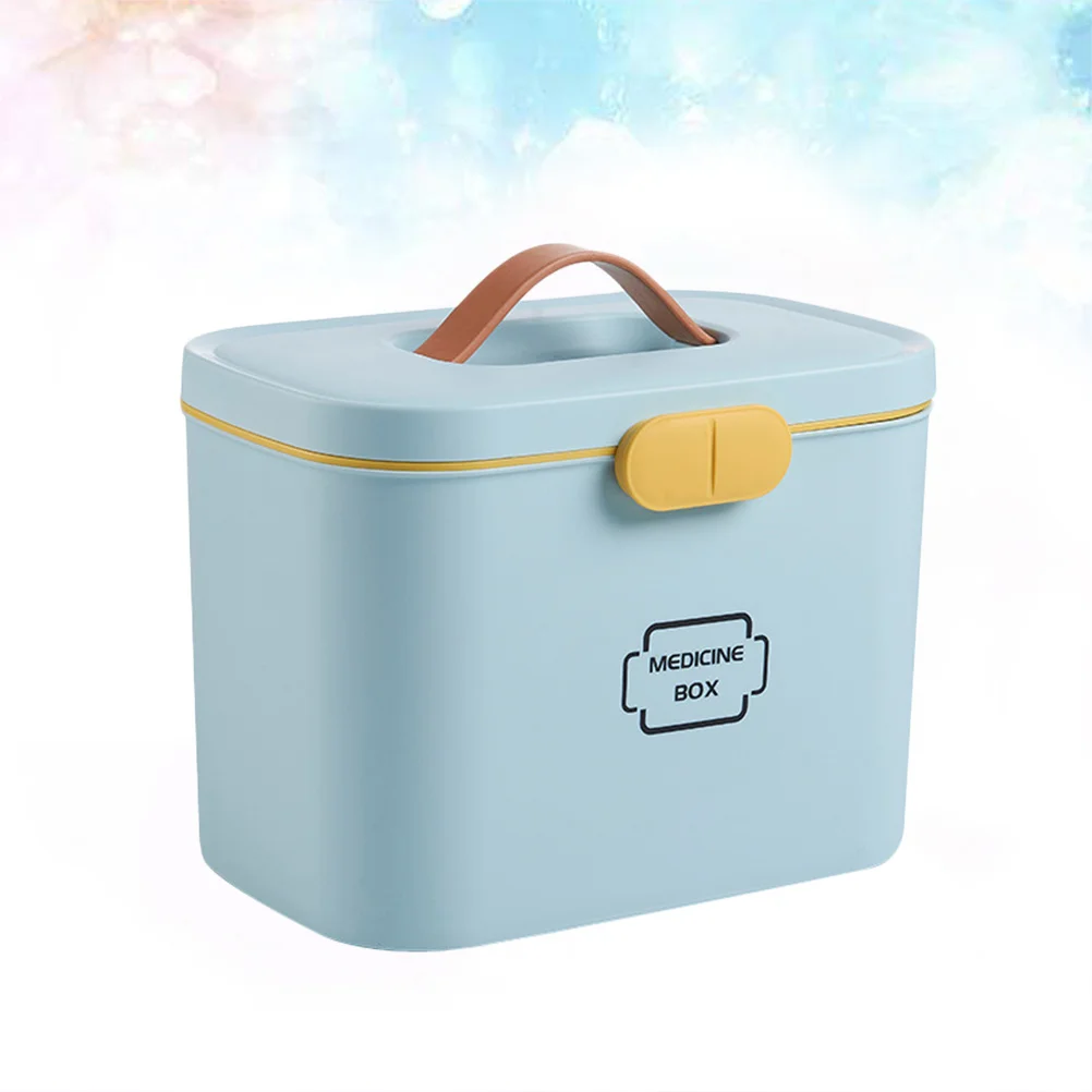 

Аптечка первой помощи, органайзер для хранения лекарств, синий портативный отсек с ручкой, аварийная аптечка для использования в помещении и на открытом воздухе, первая помощь