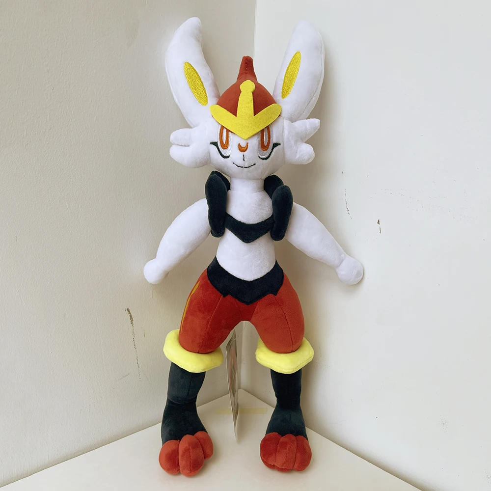 Pokemon Sword&Shield Plush Toys Grookey Scorbunny Sobble Stuffed Doll Dynamax Eevee Rillaboom Cinderace Zacian Yamper Toys Gift