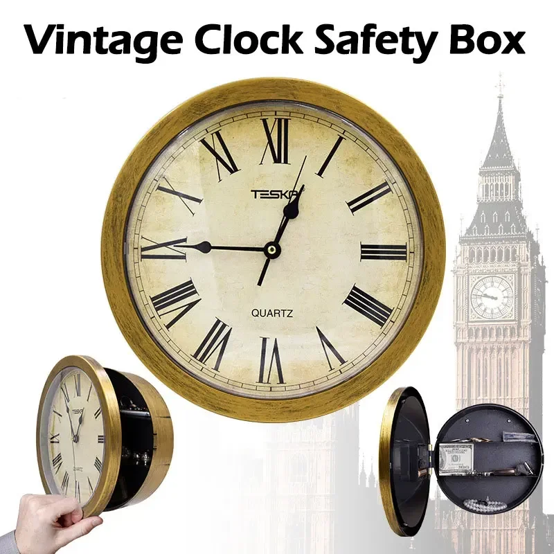1PC Private Money Box Multifunction Clock Secret Home Diversion Stash Can Container Hiding Storage Compartment Outdoor Tools