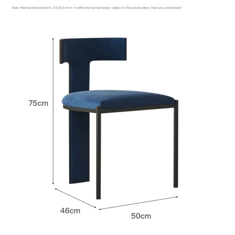 Ralife Italian Minimalist Designer Dining Chair Modern Simple Home Desk Backrest Chair High-grade Dining Chair Sit Comfortable