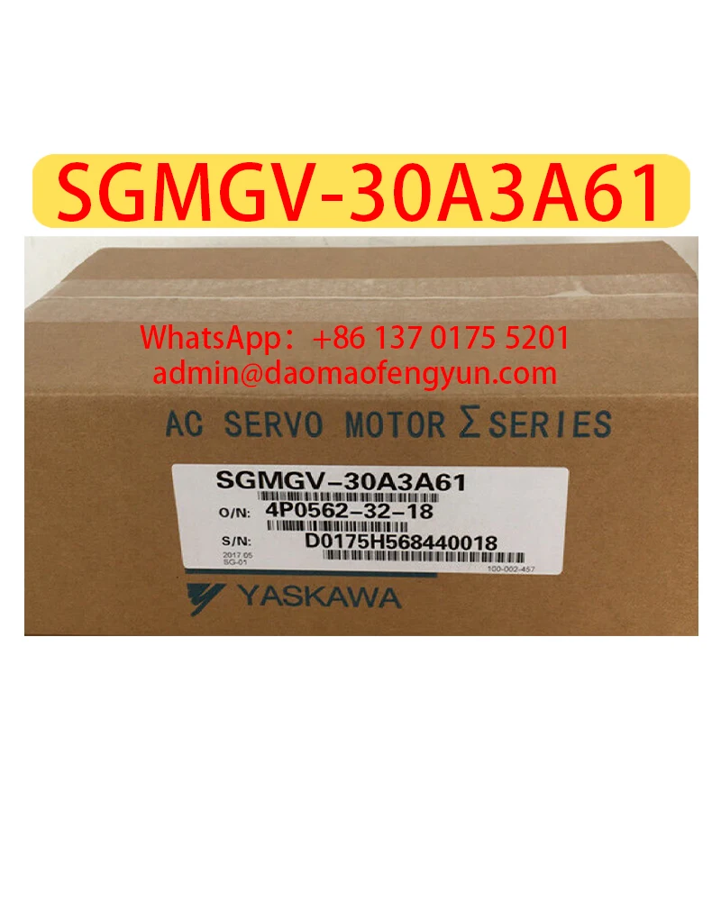 

SGMGV-30A3A61 Brand New Servo Motor，SGMGV 30A3A61,Fast shipping