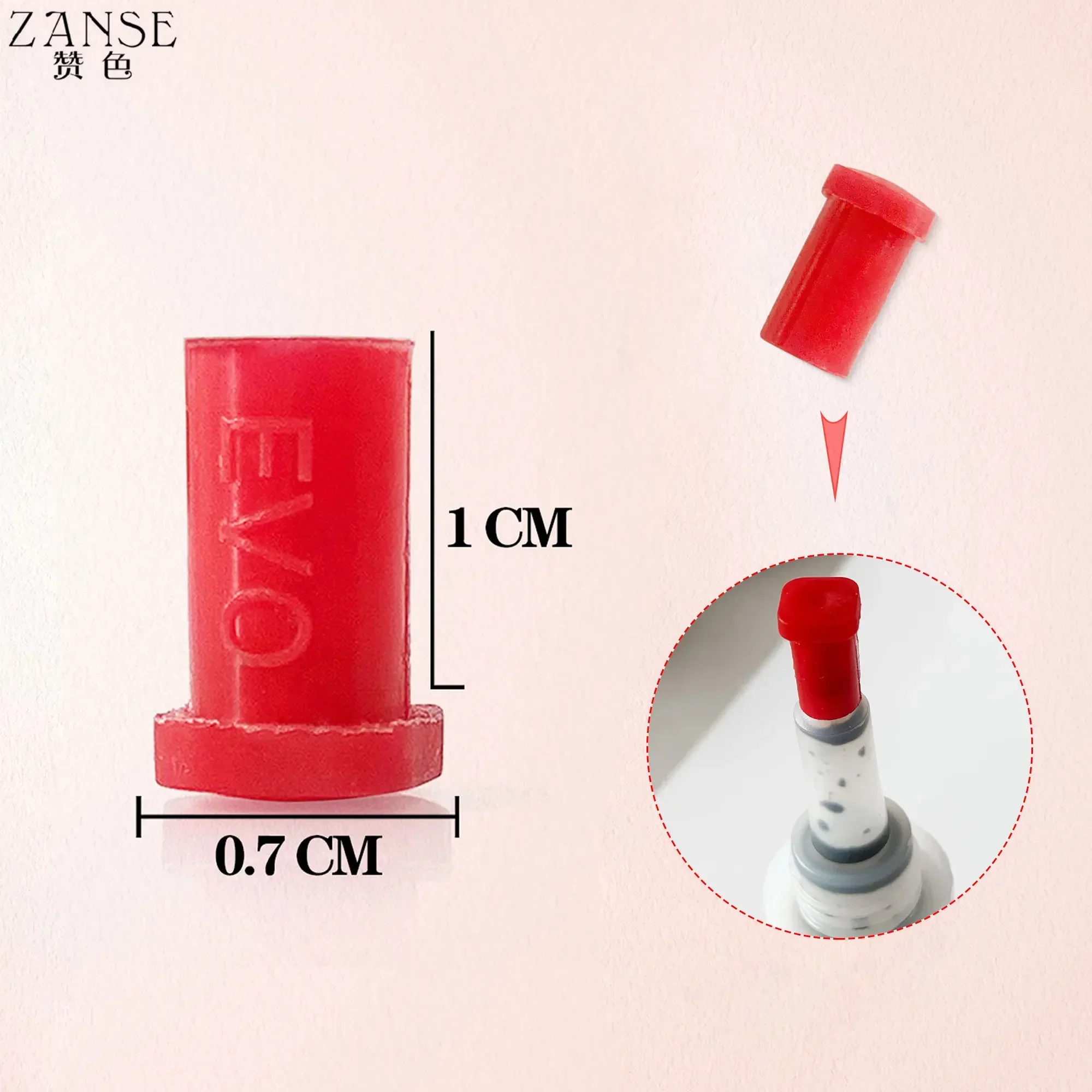 100 stücke Lash Kleber Flasche Anti-blocking Nadel Wimpern Verlängerung Kleber Mund Kopf Stecker Kappen Opener Lash Liefert Make-Up werkzeuge