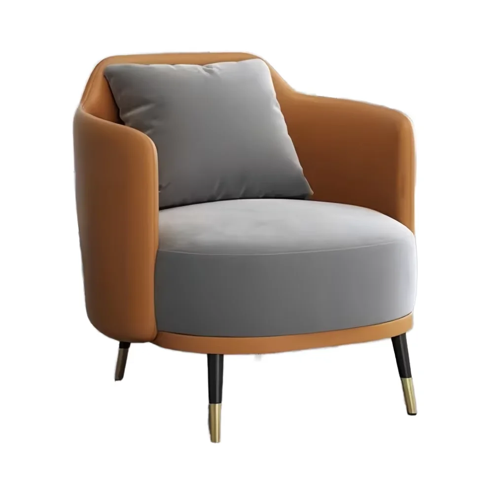 Light Luxury Leisure Business Office Hotel Lobby Reception Sofa Sales Office Reception Negotiation Chair