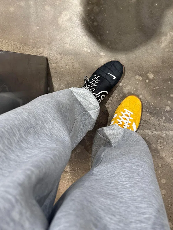 سراويل American Sle ey من القطن الخالص للرجال صيفية خفيفة الوزن من الحرير الجليدي واسعة الساق مزدوجة متماسكة مستقيمة صغيرة متوهجة... #5