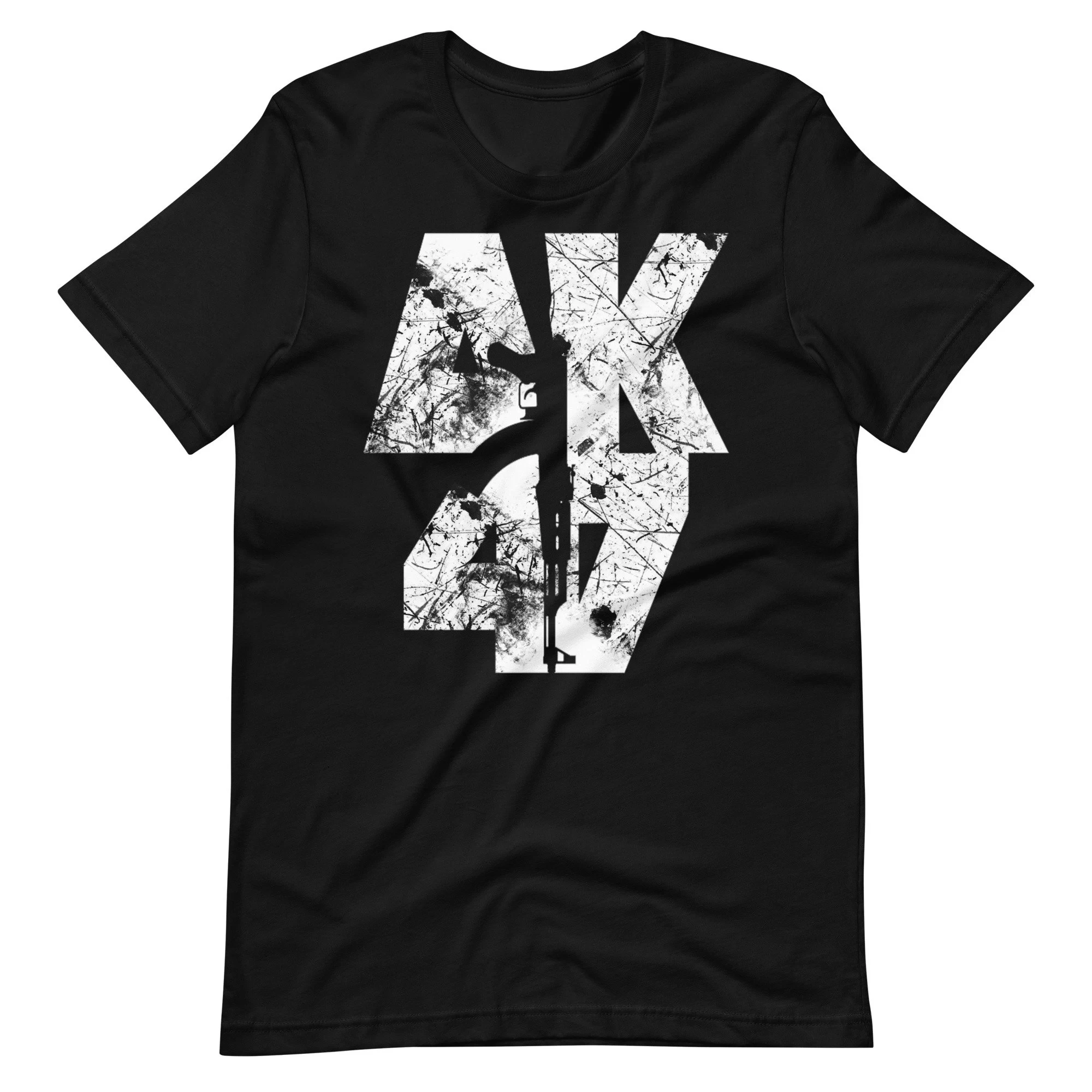 Original AK47 Gewehr Retro Kalashnikov Freies T-Shirt Sommer Sport T-Shirt Tägliches Freizeit Kurzarm-Shirt