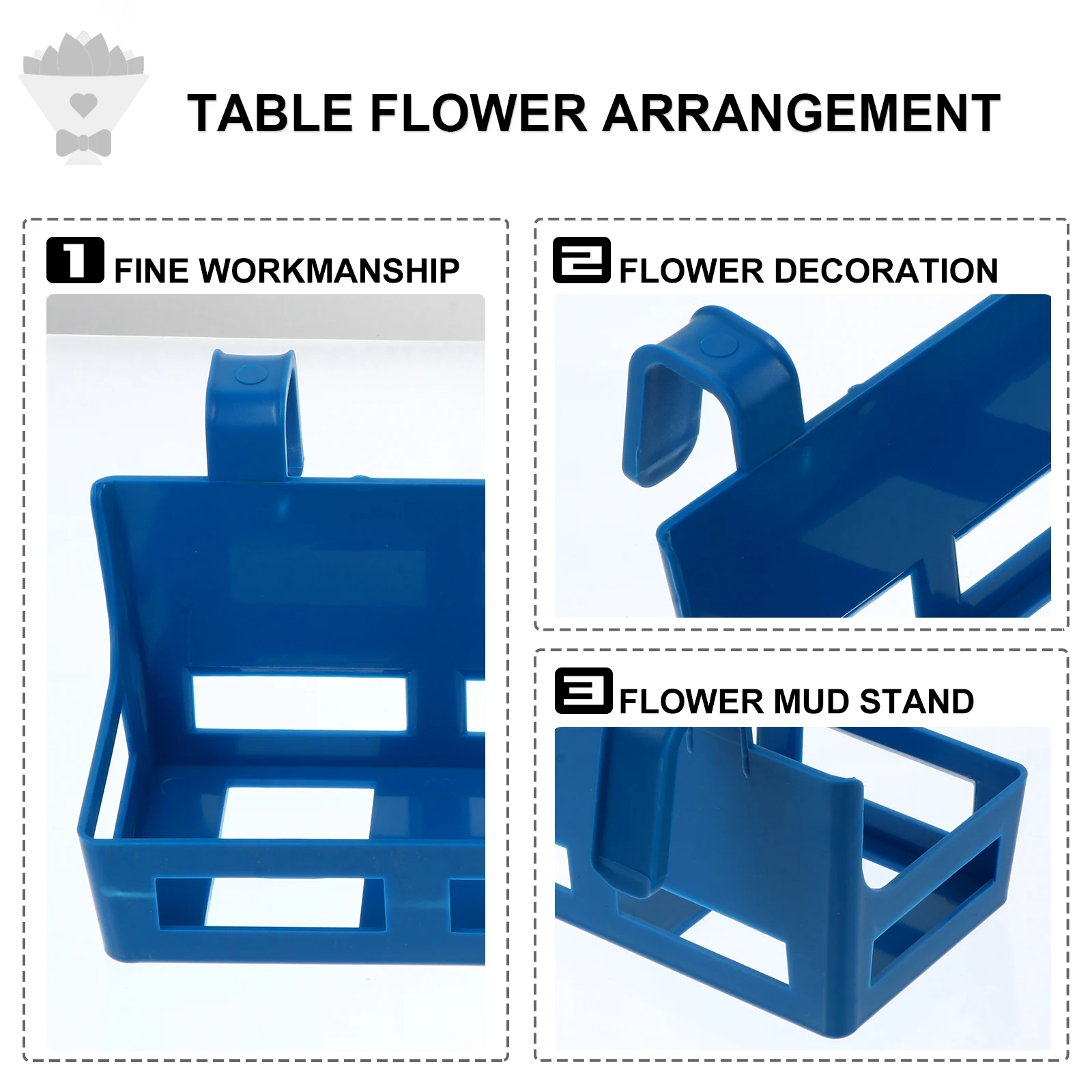 

2pcs Flower Stand Mud Rack for Podium Planter Floral Stands Arrangement Flowerpot Green Cage Lightweight Durable