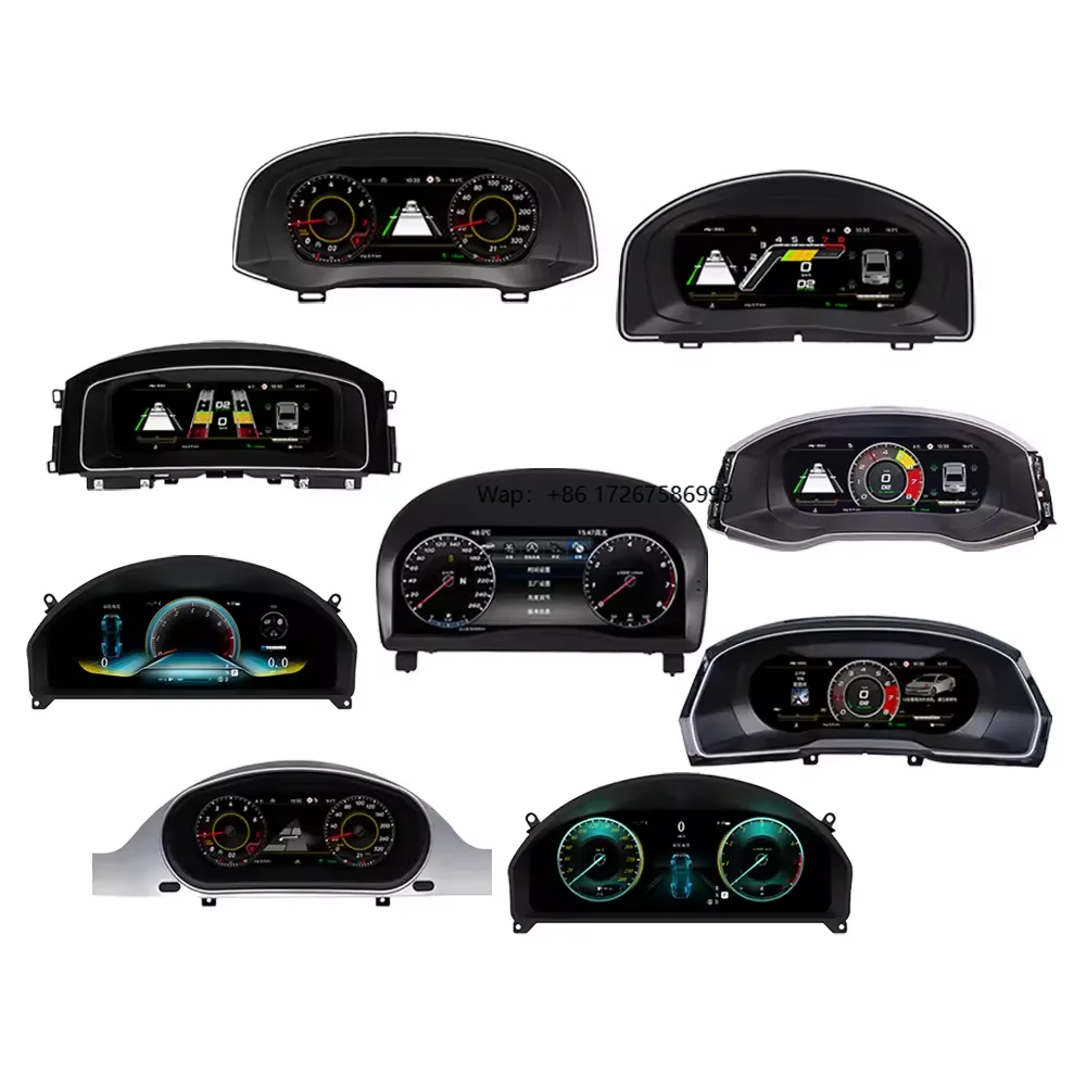 LCD Digital Dashboard Cluster Speedometer Virtual Instrument Panel Cockpit Meter LCD Intelligent Full Liquid Assembly