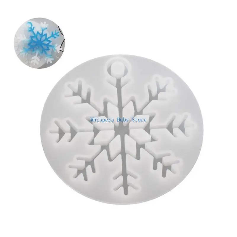 U90E Reusable Epoxy Resin Snowflake Molds for Crafting Earrings and Keychains Pendant