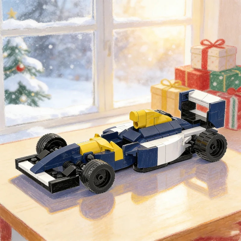 

215 шт. MOC City Champions Williams Модель Строительные блоки Строительство Рождественские подарки игрушка Сборка творческого образования DIY идея