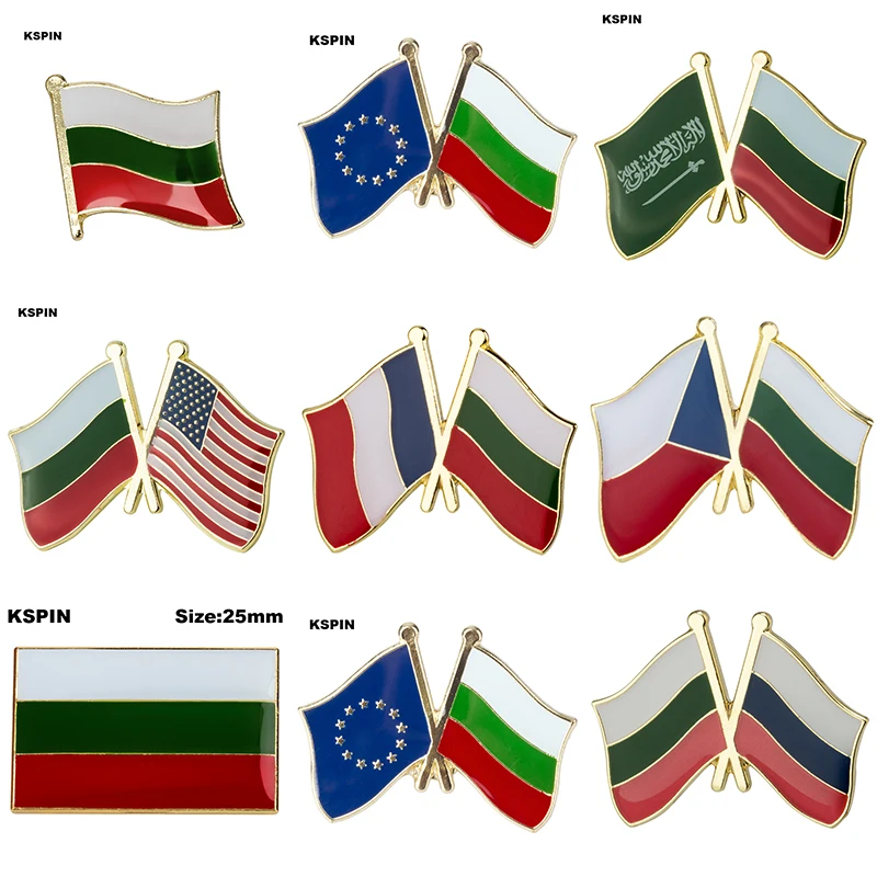 Bulgaria Flag Badge Brooch Natinal Lapel Pins Flag Lapel Pins Country Flag Badge