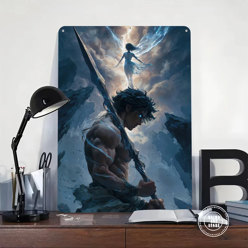 Kaladin Stormlight Archive Printed Poster Custom Wall Art Retro Vintage Metal Tin Signs for Room Setup Decorations Home Decor