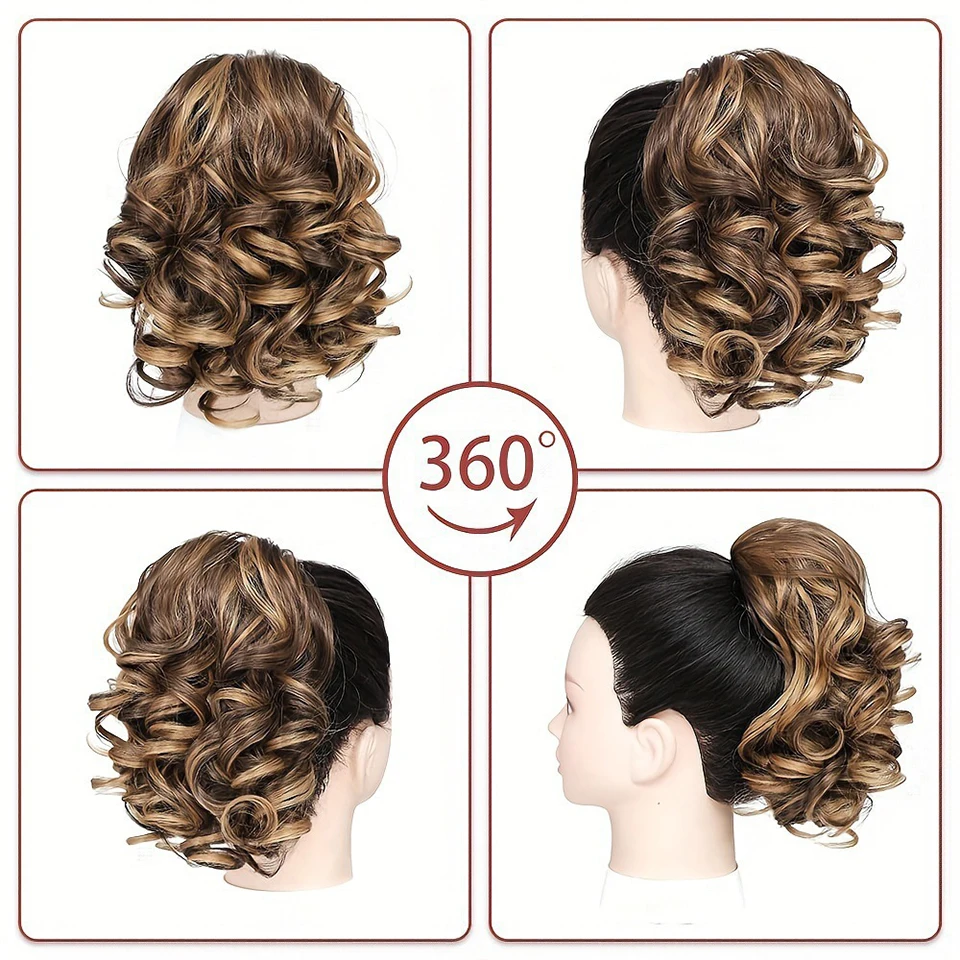 Synthetic 9-Inch Short Drawstring Ponytail for Women