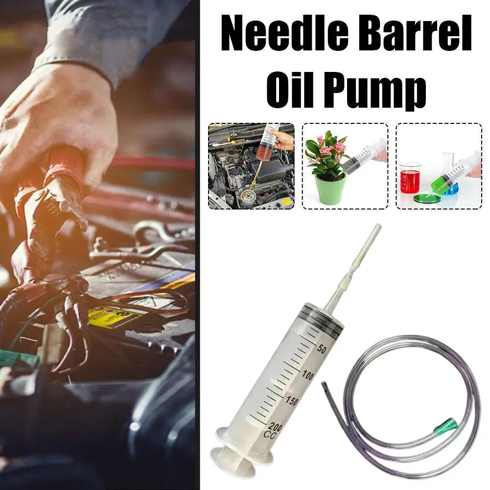 Large Capacity Plastic Syringe Industrial Oil Pump with Needle Tube for Feeding Gluing Enema - Multi-Use Syringe for Various App