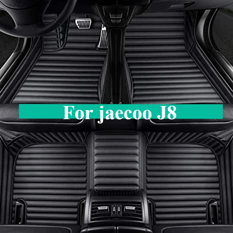 Custom Car Floor Mats For jaecoo J8 2023-2024 All Weather Auto Accessories Foot leather Carpets Fashion Automobile Rugs Pads