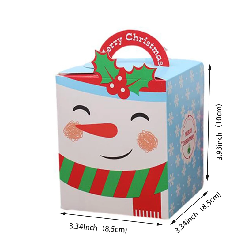 10/20PCS Christmas Advent Calendar Paper Candy Box Xmas Decor Gift Packaging Box Navidad Natal Noel Kids New Year Party Supplies