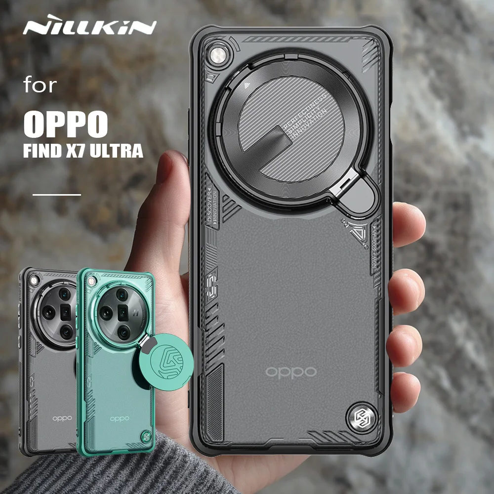 Nillkin for Oppo Find X7 Ultra 5G Case iceblade Prop Lens Ultra-Thin clear tranparent Camera Stand Protection Back Cover