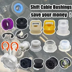 Auto Manual Gear Shift Cable Lever Linkage Shifter Bushing Sleeve Grommet Repair Kit Rubber Clips Sleeve Replacement Parts Case