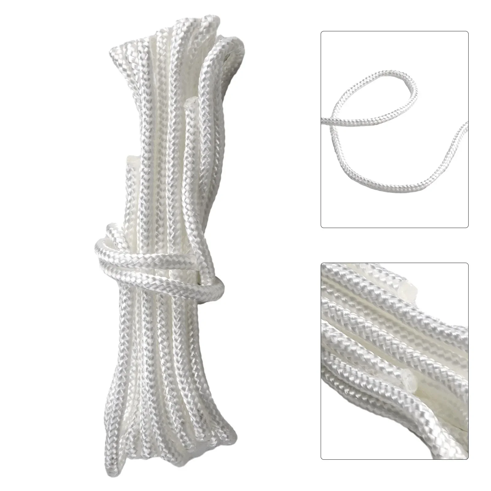 Recoil Start Rope Recoil Rope Smooth and Reliable 300cm*4mm Nylon Recoil Start Cord Rope for Lawnmower Chainsaw