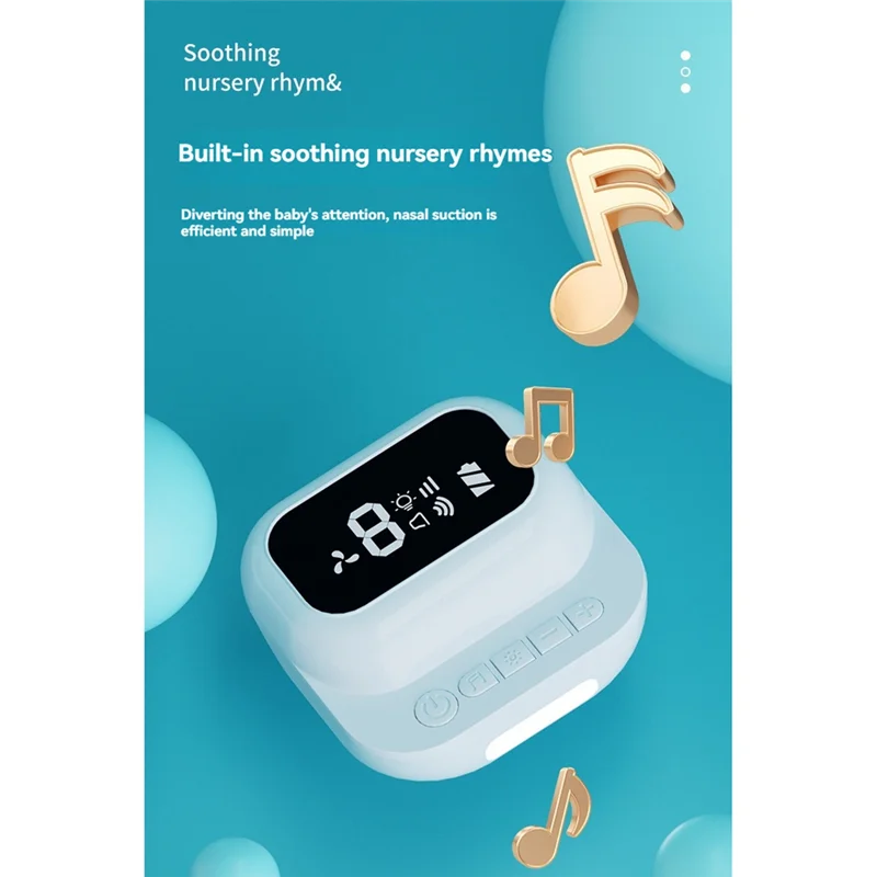 A30F-Gentle Suction Rechargeable Baby Nasal Aspirator, Electric Device For Newborns To Toddler, White