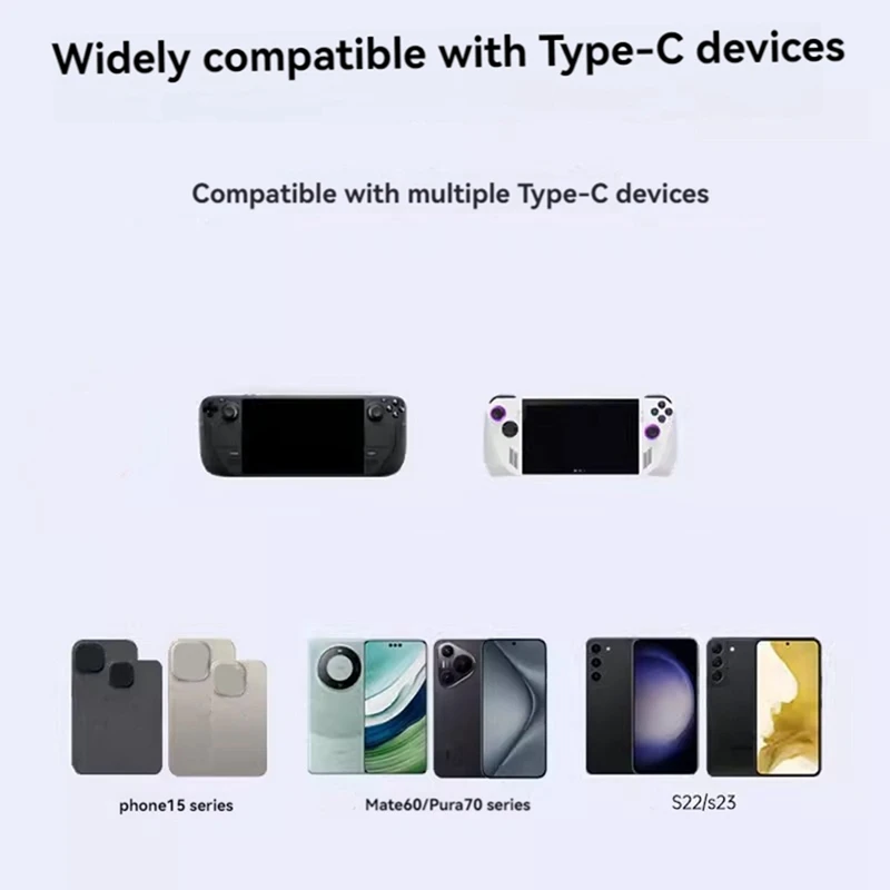 USB C к 4K при 60 Гц AR адаптер для умных очков с PD100W для Rokid/Xreal AR для Switch Steamdeck ROG Ally ноутбука