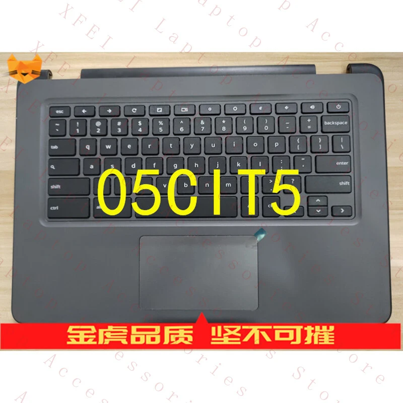 

D New Palmrest Upper Case w/US Keyboard Touchpad For Dell Chromebook 3400 05C1T5