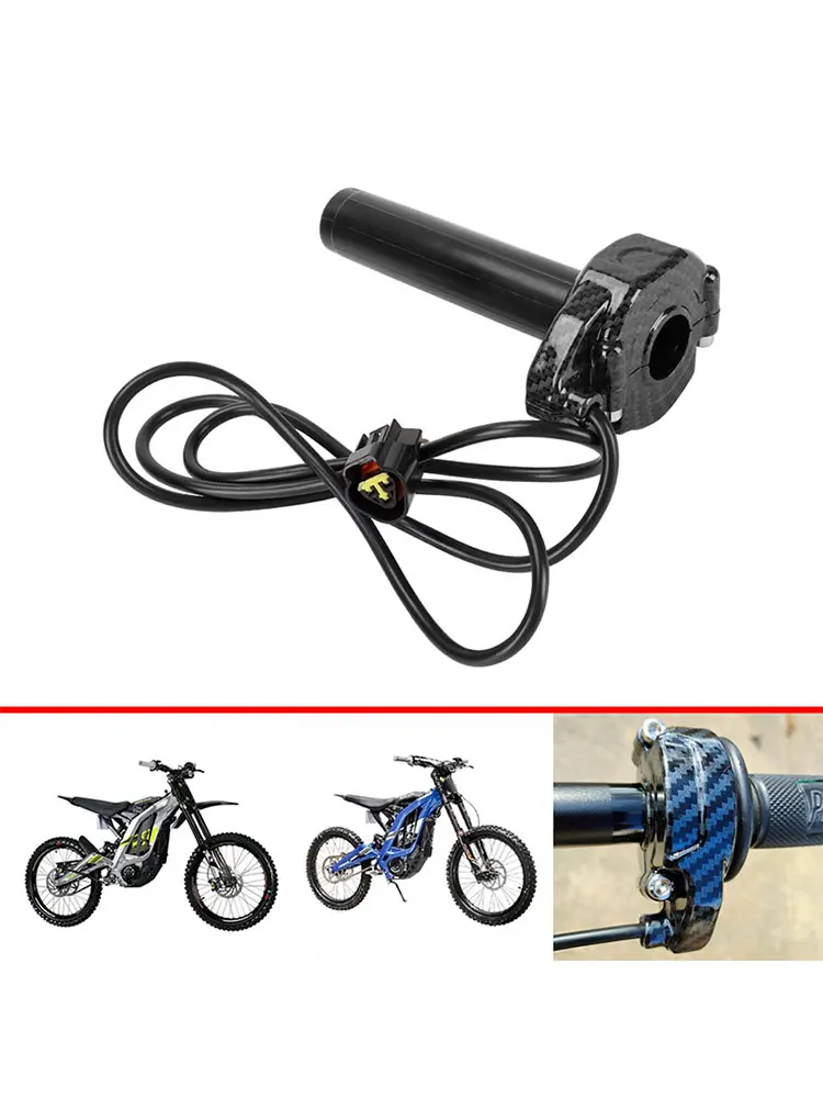 AliExpress JXMOTONG Carbon Fiber Color Motorcycle Accessories Throttle Turn Grip For Surron Sur-Ron X/S Lightbee Light Bee S X Electric Bike