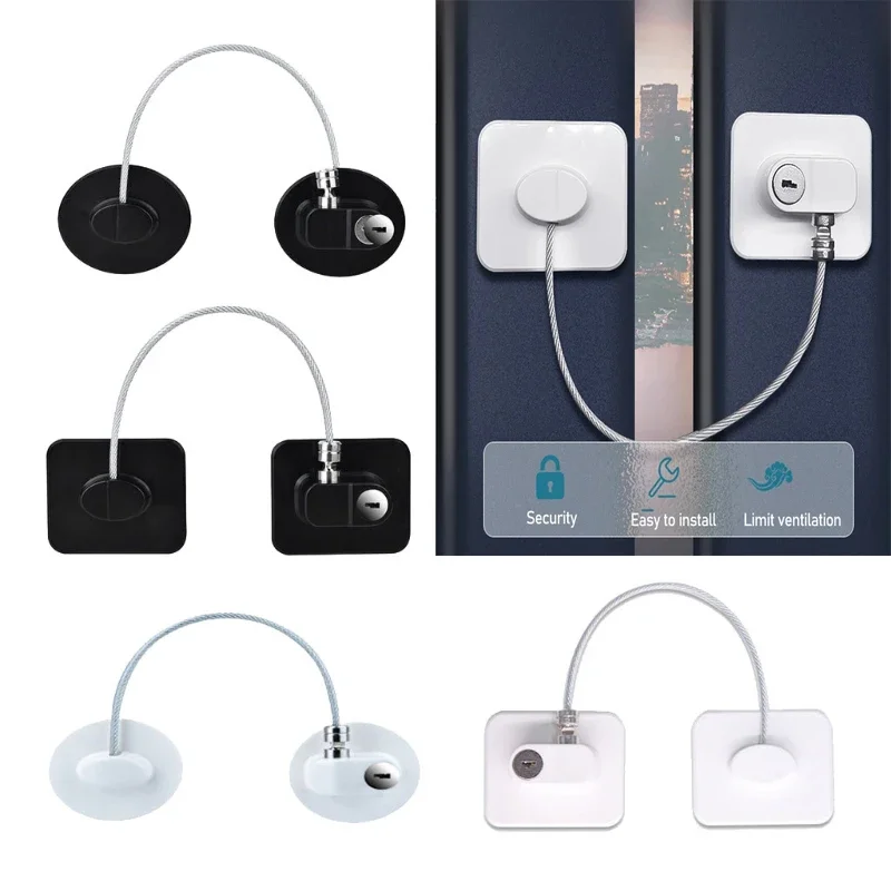 vvocci Cabinet Locks 1PCS Baby Safety Refrigerator Lock Sliding Closet Door Locks With Keys or Coded Lock Infant Security