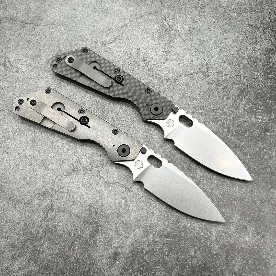 St SMF folding knife D2 Blade TC4 titanium Outdoor Survival Camping Tactical Gear Combat Defense Pocket knives