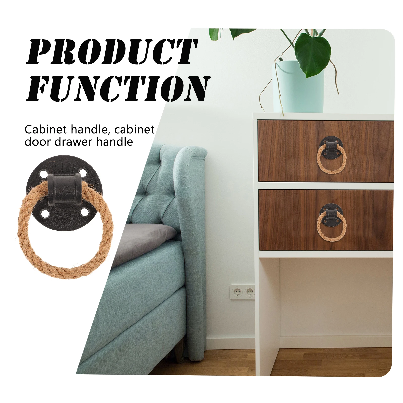 

1pc Retro Drawer Pull Drawer Handle Iron Ring Cabinet Handle Cabinet Door Knob Vintage Wardrobe Handles Durable