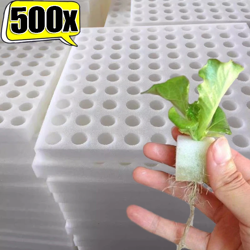 

500/100 шт. гидропонные губки, садовый инструмент, квадратное беспочвенное выращивание растений, рассады, тепличная губка, рост бутона овощей