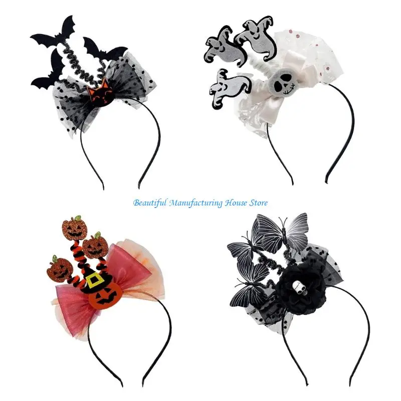 

E56A BOWKNOT BAT HAIR HOOP HOOP Оболочка для костюмированных вечеринок и реквизита на сцене событий