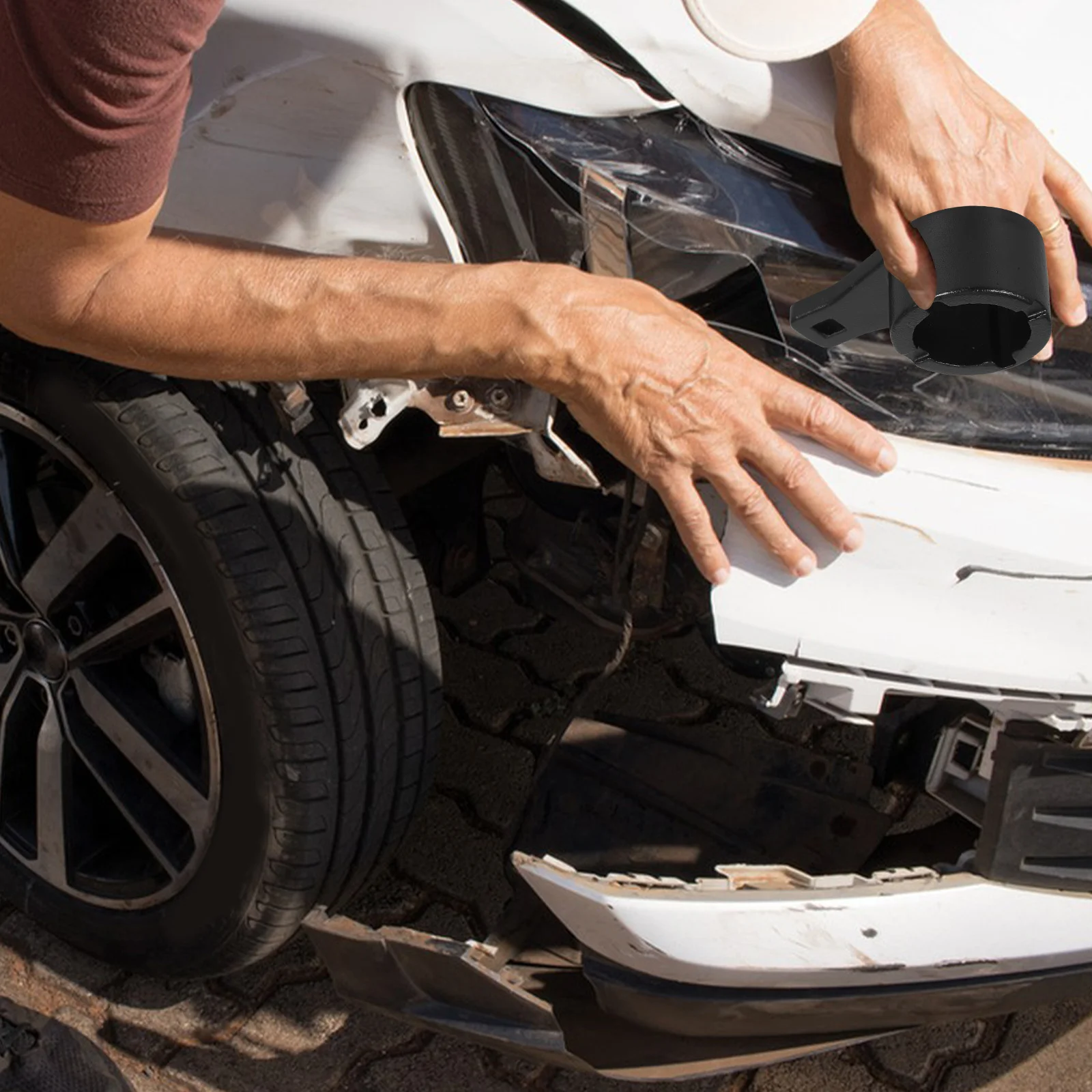 

1 Set Crankshaft Bracket For Engine Holder Tool Crankshaft Pulley Holding Device Harmonic Damper Pulley Remove Tool