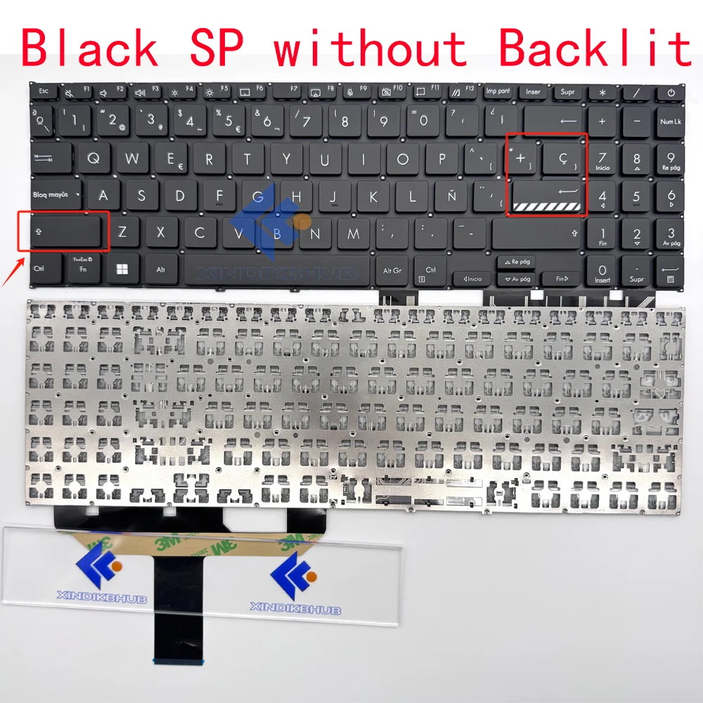 XIN-Spanish SP Backlit Laptop Keyboard For ASUS VivoBook X1502 X1502Z/ZA X1502VA M1502Z D1502IA F1502ZA X1503Z X1603 X1602 M1603