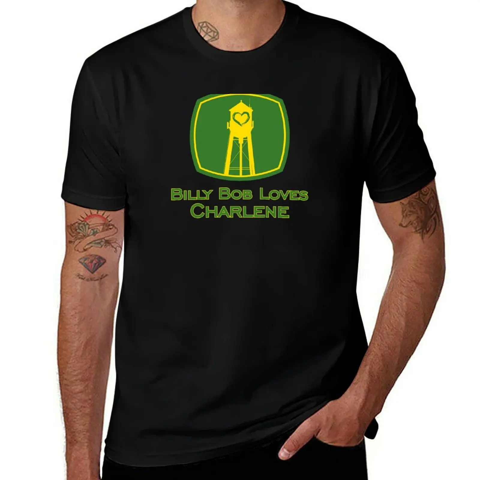Billy Bob Loves Charlene T-Shirt Everyday Wear Basic Short Sleeve Top