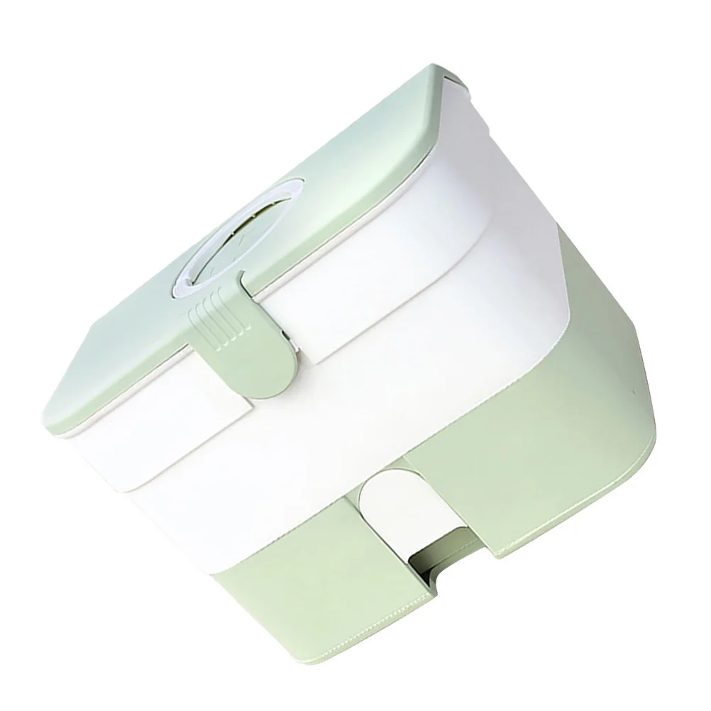 صندوق دواء متعدد الطبقات من نوع الدرج، حافظة مساعدة كبيرة، مادة PP متينة، منظم طبي محمول للمكتب المنزلي #6