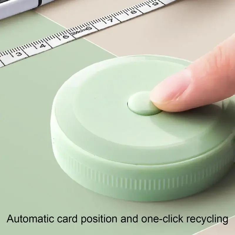 Mini ruban à mesurer de 2m, règle souple portable, mesure précise multifonction pour hauteur et trois mesures, ruban rétractable