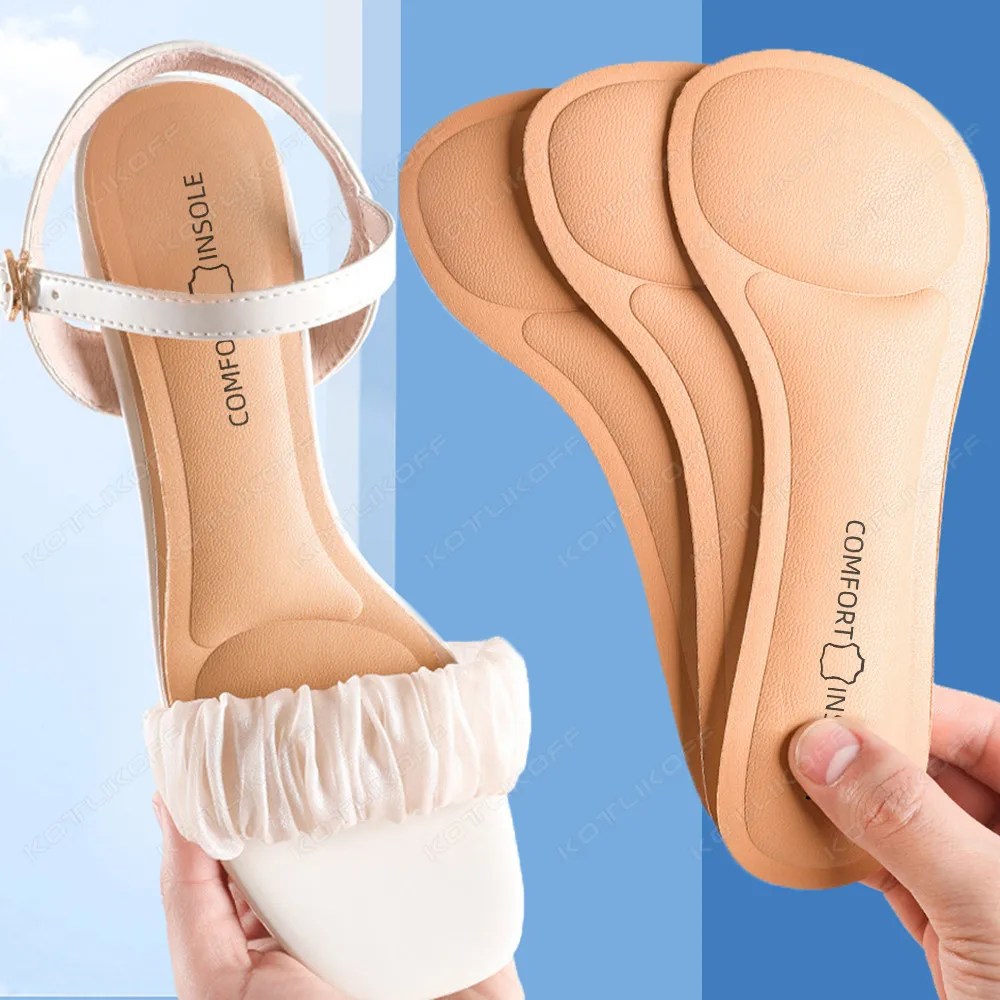 Self-adhesive Sandals Insoles for Shoes Women High heeled Sweat absorbent Inner Sole Non Slip Memory Foam Deodorant Shoe Pads