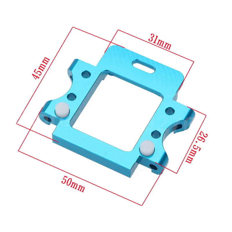 RC Car HSP Upgrade Parts 102261 102061 Aluminum Alloy Rear Gear Box Mount For 1/10 Scale Models On Road 94102 Remote Control