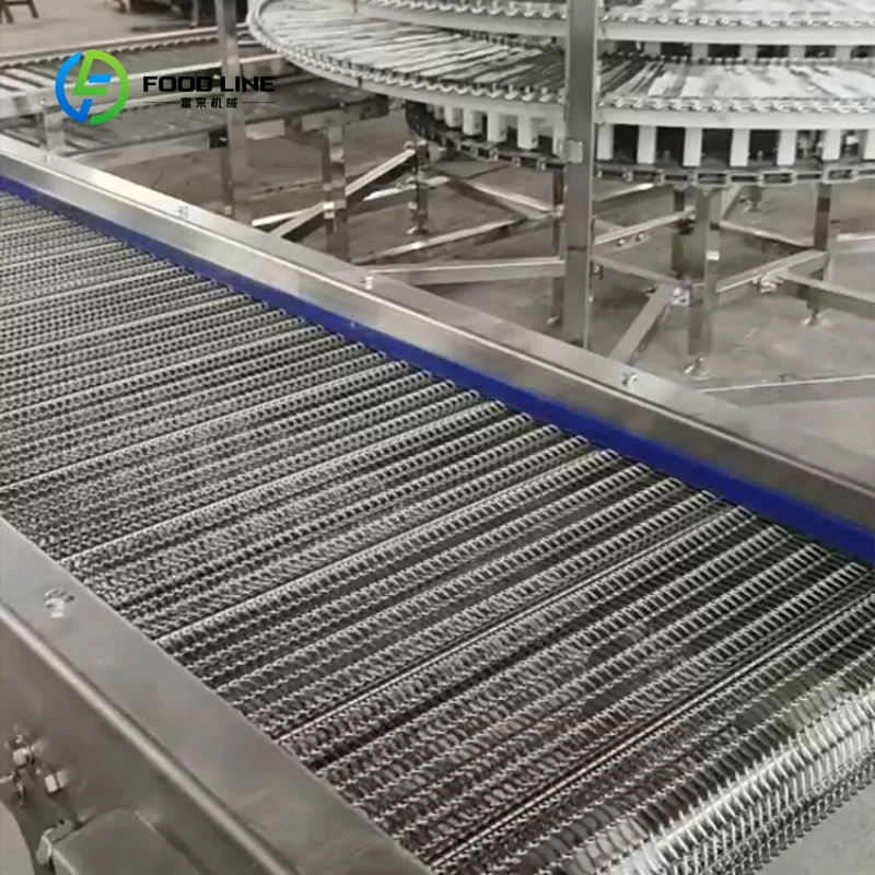 Multi-Functional Spiral Cooling Tower for Bread Toast Cake