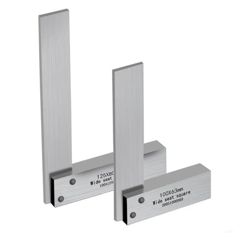 L Shaped Carbon Steel Square Right Angles Rulers Precisions Measuring Tool for Home M4YD