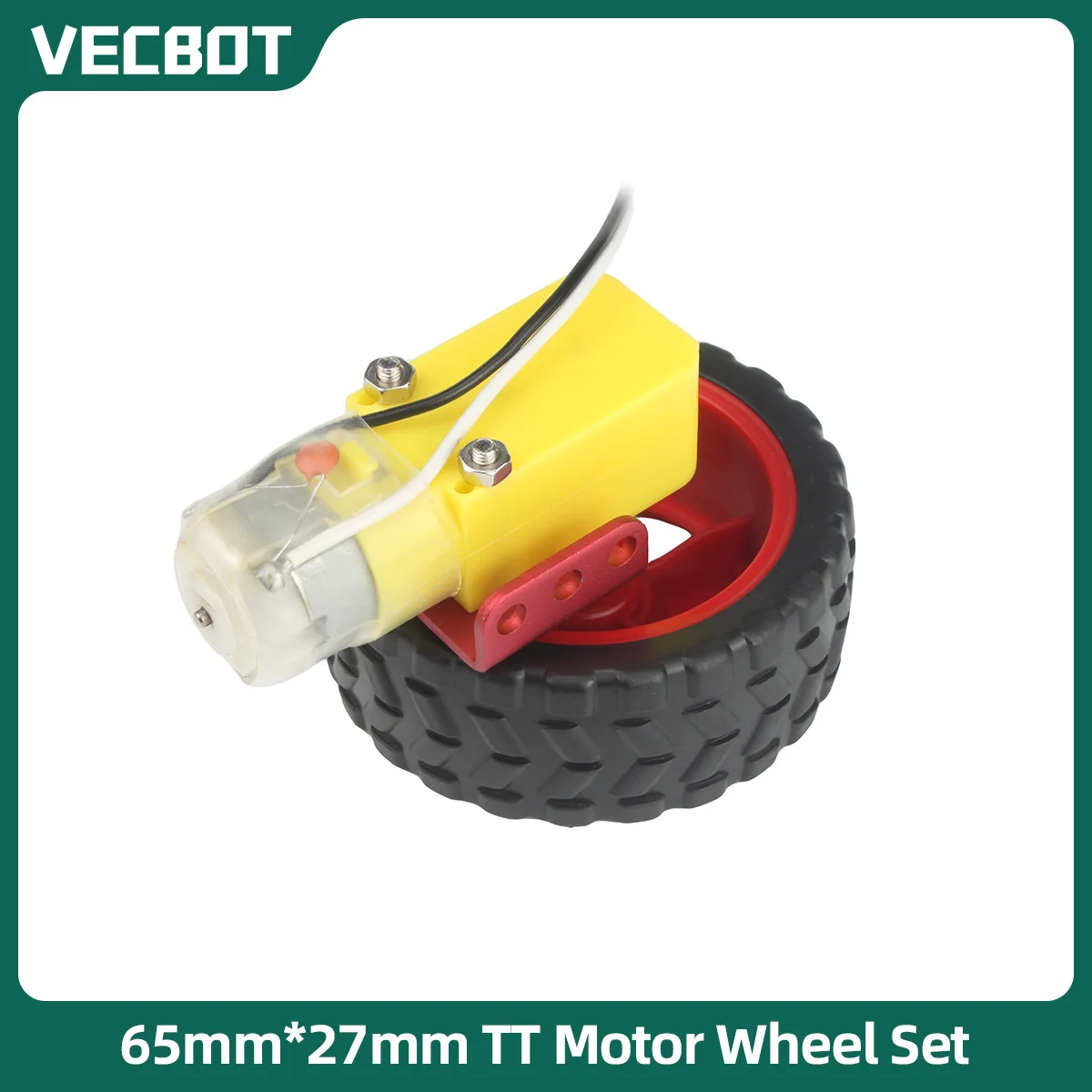 TT motor power wheel assembly 3-6V deceleration DC motor + Supporting Wheels + Aluminum Bracket for arduino car