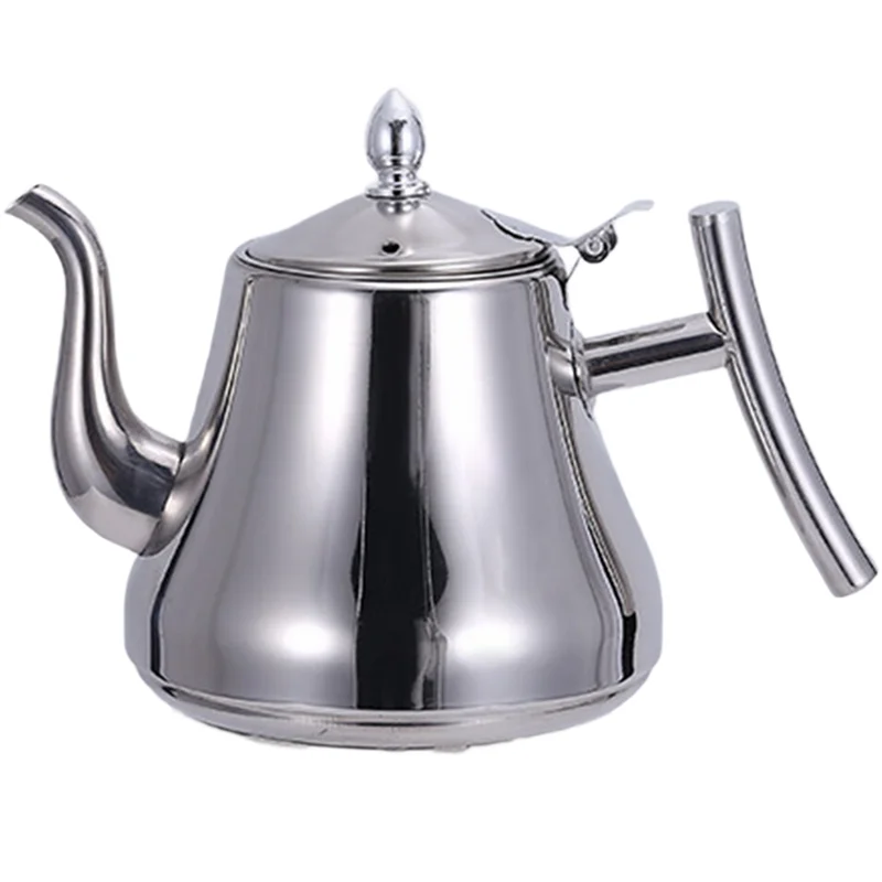 

AA81-Stainless Steel Water Kettle Tea Pot With Filter Thicker For Hotel Restaurant Induction Cooker Coffee Kettle