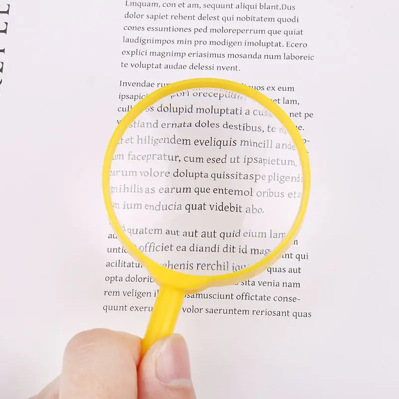 Magnifying Glass Portable Handheld Magnifier 60mm 3X/5X Colorful Reading Loupe Lens Kids Toy Gift Teaching Supplies