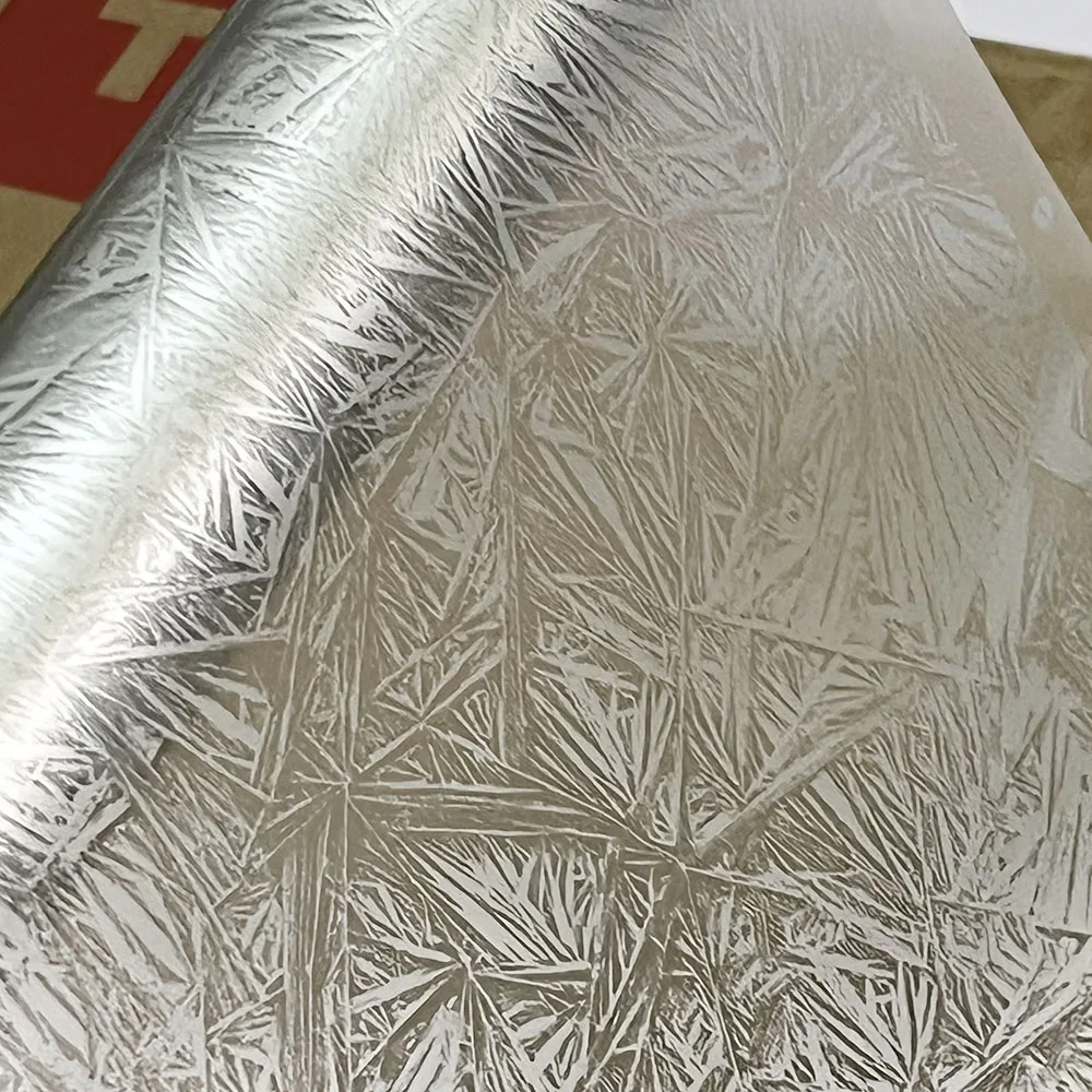 Water Transfer Printing Film Width 50cm Transparent Silver ice Flower Motorcycle Exterior Modification  Hydrographic Film